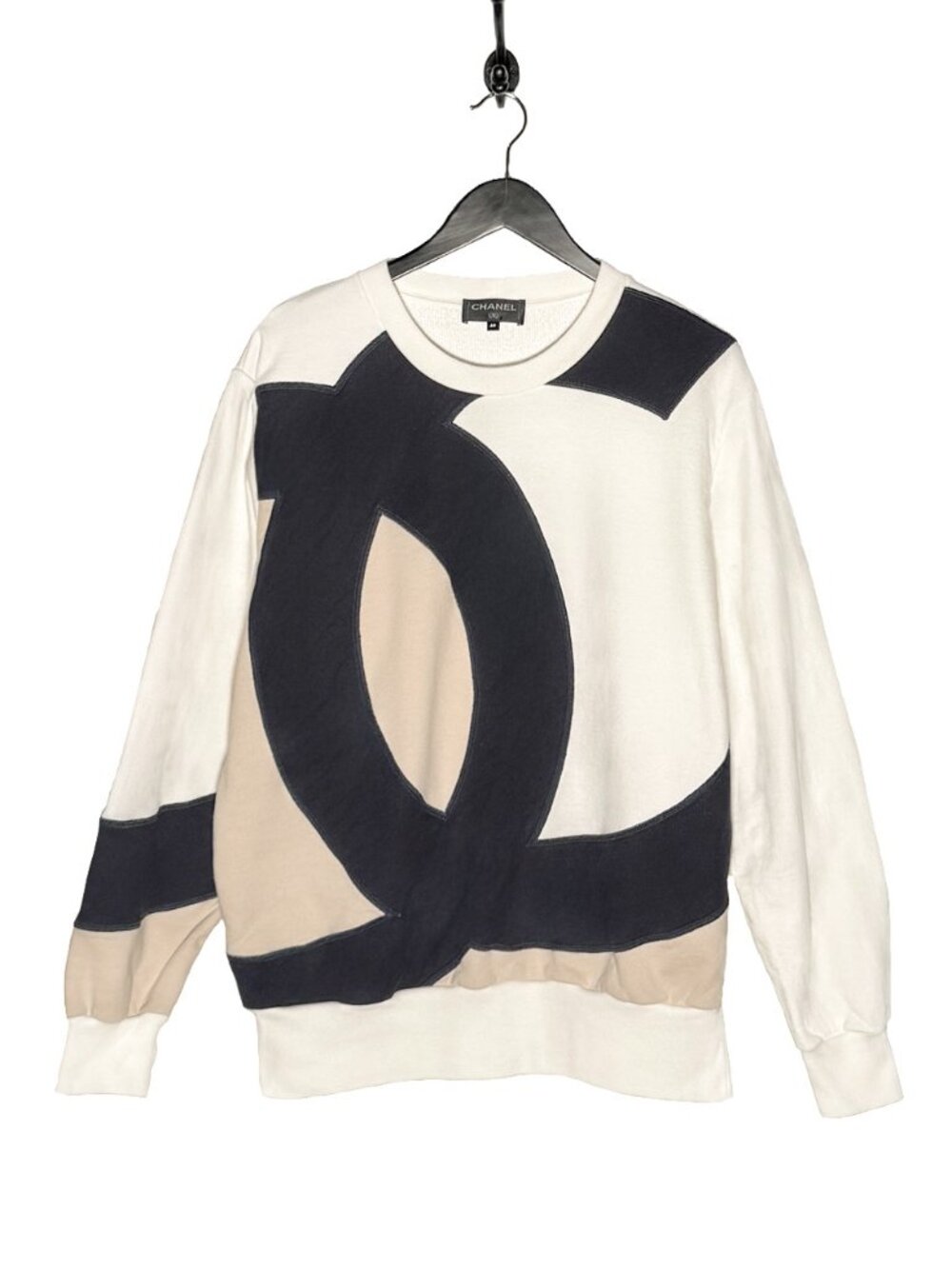 Chanel 2018 Oversized Colourblock CC Sweatshirt